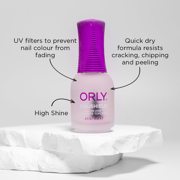 ORLY Polishield 3-in-1 Topcoat 18ml Nail Polish Topcoat – ORLY