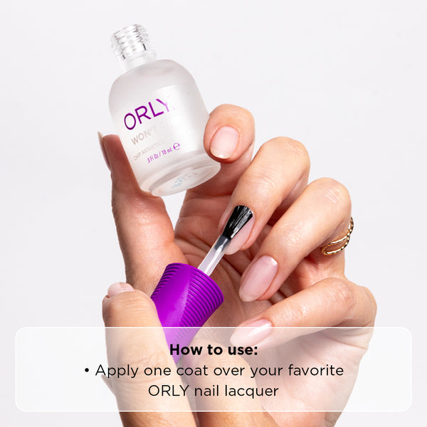 ORLY Won't Chip Topcoat 18ml Nail Polish Topcoat – ORLY Beauty UK