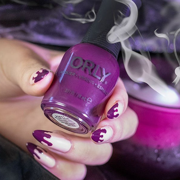 Purple on sale halloween nails