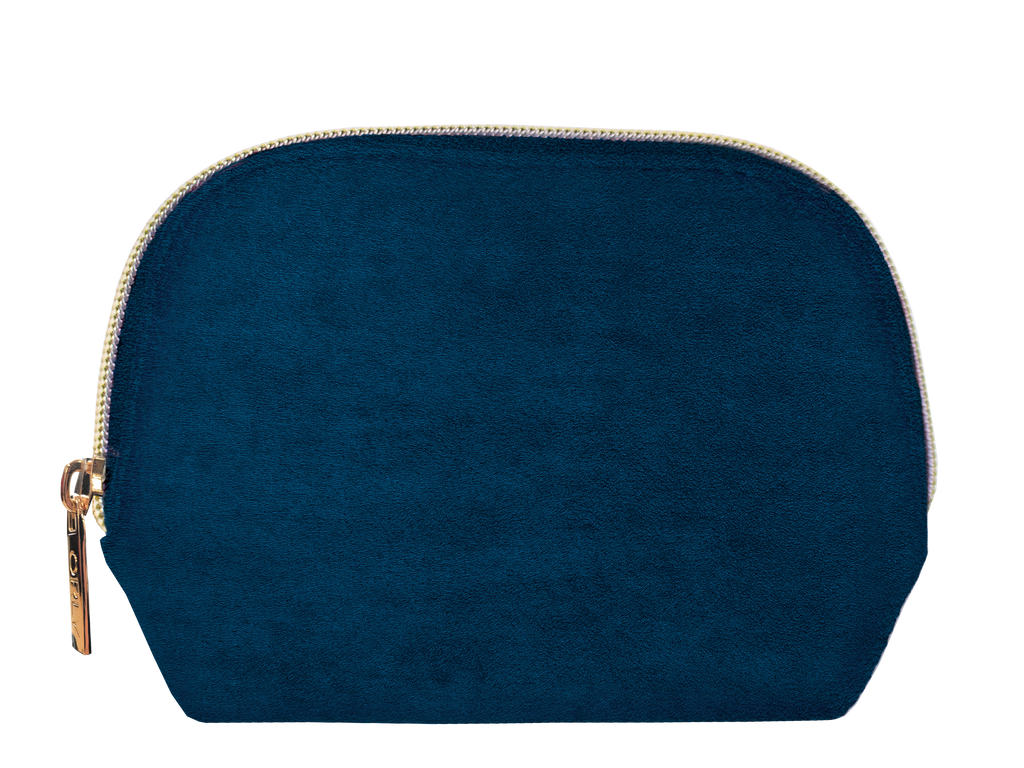 ORLY Blue Velvet Bag With Zip