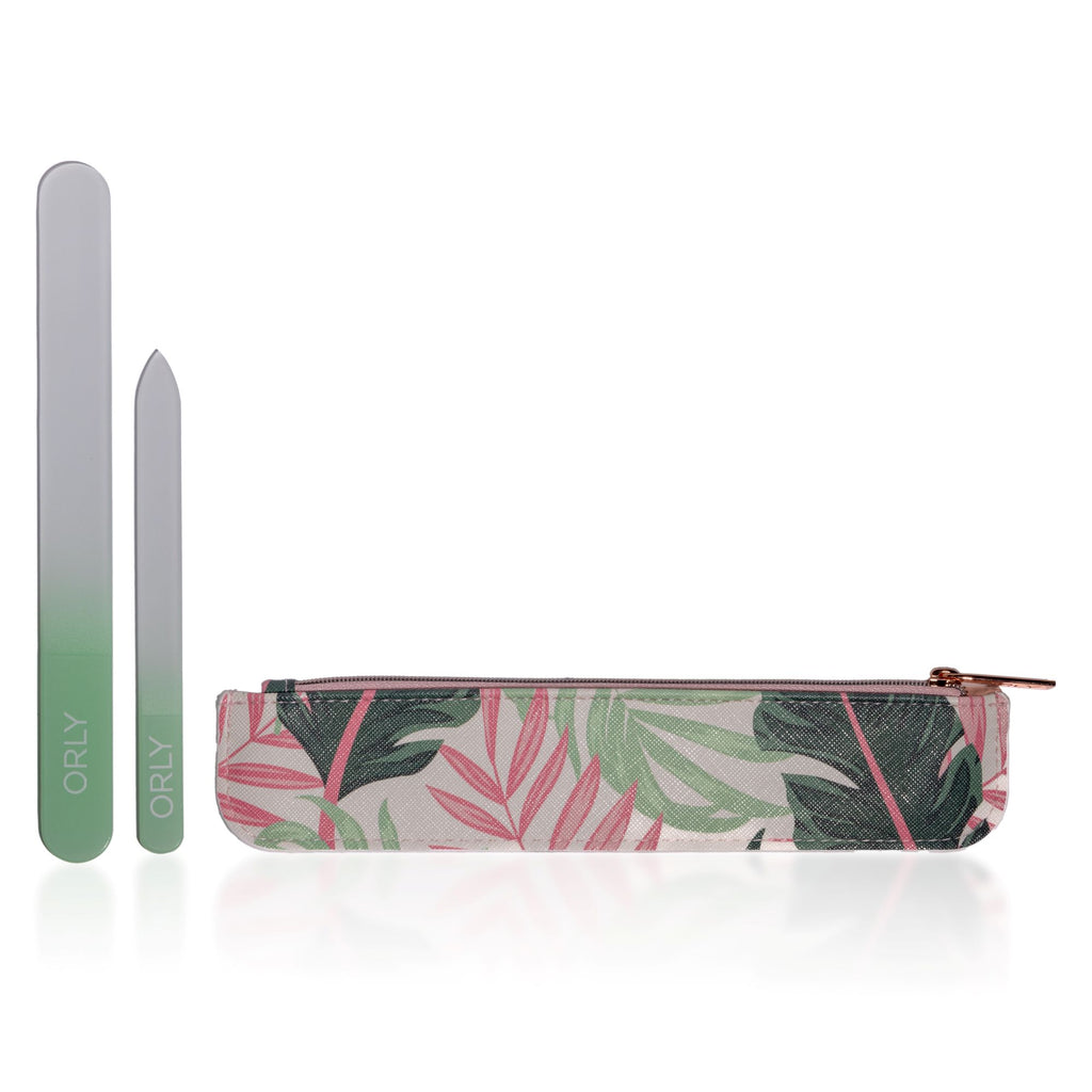 ORLY Palm Print File Bag & Crystal File Gift Set