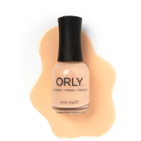 ORLY First Kiss peach crème nail polish.