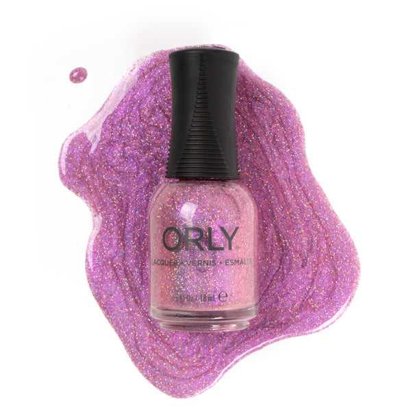 ORLY Feel The Funk ultra holographic pink glitter vegan nail polish