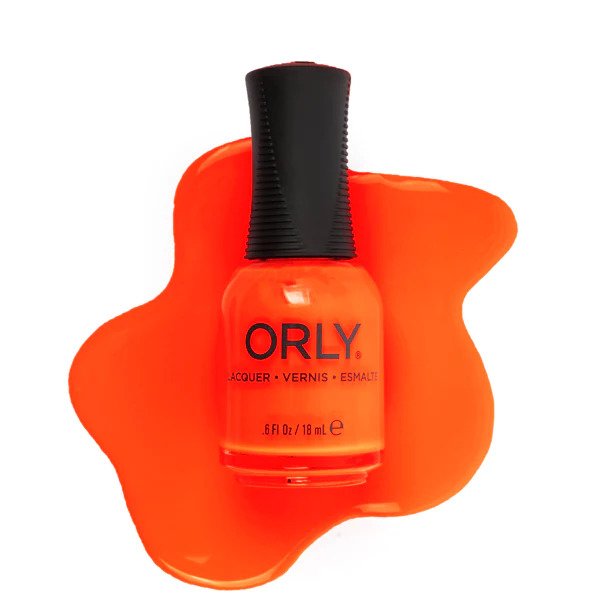 ORLY Life's A Beach is a red neon crème nail polish.