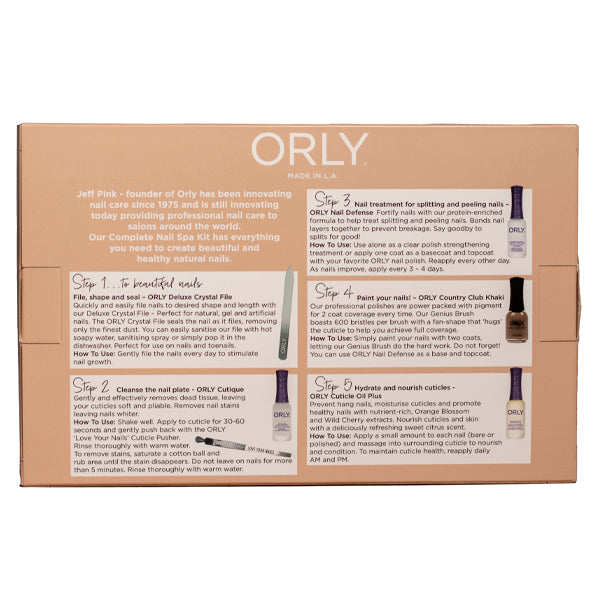 ORLY COMPLETE NAIL SPA KIT STEP BY STEP